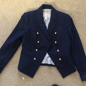 Banana republic military style cropped blazer